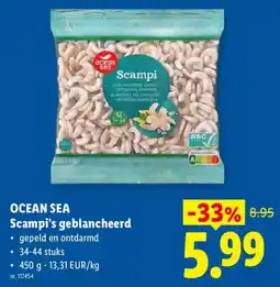 Lidl Ocean Sea Scampi's Geblancheerd aanbieding