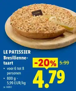 Lidl Le Patissier Bresiliennetaart aanbieding