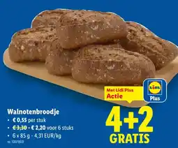 Lidl Walnotenbroodje aanbieding