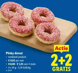 Lidl Pinky Donut aanbieding