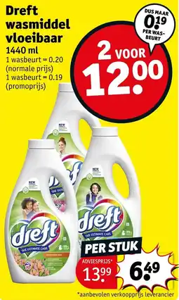 Kruidvat Dreft Wasmiddel Vloeibaar aanbieding