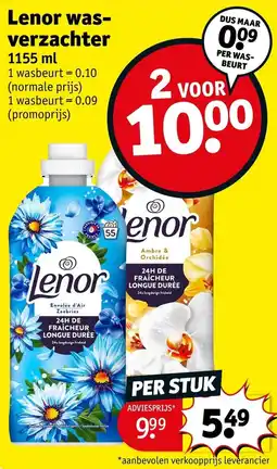 Kruidvat Lenor Wasverzachter aanbieding