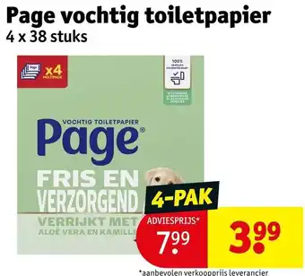 Kruidvat Page Vochtig Toiletpapier aanbieding