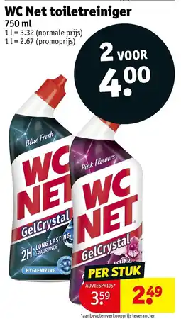 Kruidvat WC Net toiletreiniger aanbieding