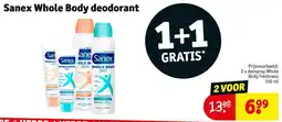 Kruidvat Sanex Whole Body deodorant aanbieding