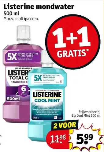 Kruidvat Listerine Mondwater aanbieding