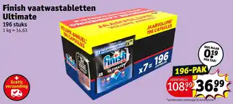 Kruidvat Finish vaatwastabletten Ultimate aanbieding