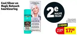 Kruidvat Cool Silver en Magic Retouch haarkleuring aanbieding