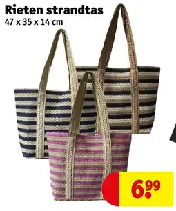 Kruidvat Rieten strandtas aanbieding
