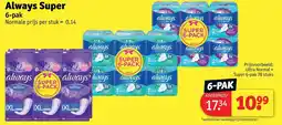 Kruidvat Always Super 6-pak aanbieding