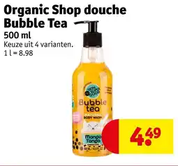 Kruidvat Organic Shop douche Bubble Tea aanbieding