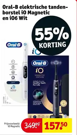 Kruidvat Oral-B elektrische tandenborstel i0 Magnetic en i06 Wit aanbieding