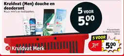 Kruidvat Kruidvat Men douche en deodorant aanbieding