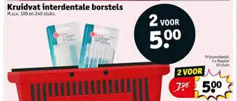 Kruidvat Kruidvat interdentale borstels aanbieding