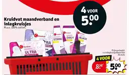 Kruidvat Kruidvat maandverband en inlegkruisjes aanbieding