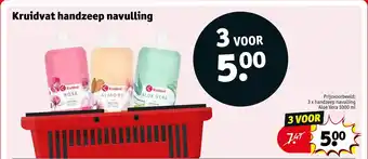 Kruidvat Kruidvat handzeep navulling aanbieding