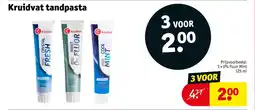 Kruidvat Kruidvat tandpasta aanbieding