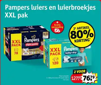 Pampers luiers en luierbroekjes XXL pak