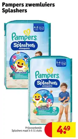 Kruidvat Pampers zwemluiers Splashers aanbieding