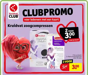Kruidvat Kruidvat zoogcompressen aanbieding
