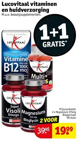 Kruidvat Lucovitaal vitaminen en huidverzorging aanbieding