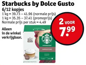 Kruidvat Starbucks by Dolce Gusto aanbieding