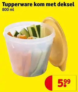 Kruidvat Tupperware kom met deksel aanbieding