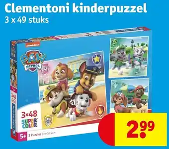 Kruidvat Clementoni kinderpuzzel aanbieding