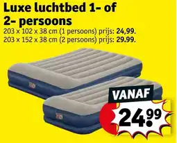 Kruidvat Luxe luchtbed 1- of 2- persoons aanbieding