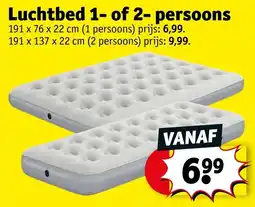 Kruidvat Luchtbed 1- of 2- persoons aanbieding