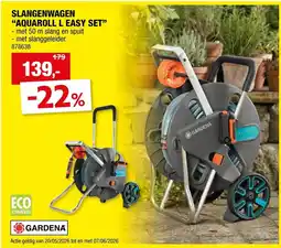 Hubo Slangenwagen Aquaroll L Easy Set aanbieding