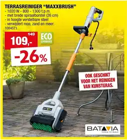 Hubo Terrasreiniger Maxxbrush aanbieding