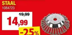 Hubo Universele Onkruidborstel Bosmaaier Staal aanbieding