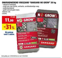 Hubo Onkruidwerend Voegzand Dansand No Grow aanbieding