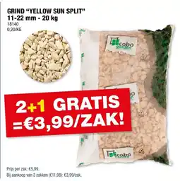 Hubo Grind Yellow Sun Split aanbieding