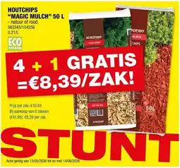 Hubo Houtchips Magic Mulch 50 L aanbieding