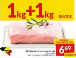Intermarché Ontbeend varkensruggebraad aanbieding