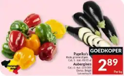 Intermarché Paprika's en Aubergines aanbieding