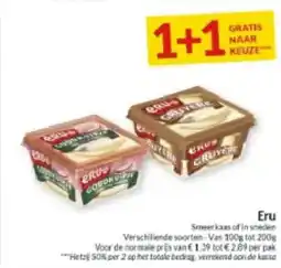 Intermarché Eru Smeerkaas of in Sneden aanbieding