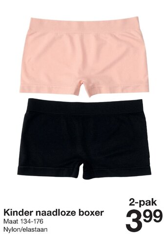 Zeeman Kinder naadloze boxer aanbieding