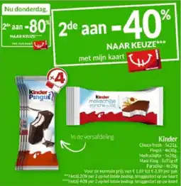Intermarché Kinder aanbieding
