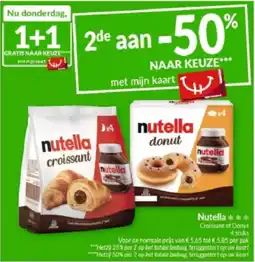 Intermarché Nutella Croissant of Donut aanbieding