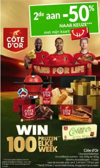 Intermarché Côte d'Or Chocoladetabletten aanbieding