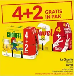Intermarché La Chouffe Blond of Duvel 666 aanbieding