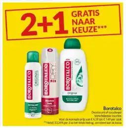 Intermarché Borotalco Deodorant of douchegel aanbieding
