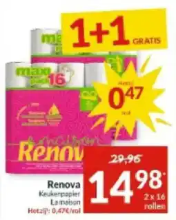 Intermarché Renova Keukenpapier La maison aanbieding