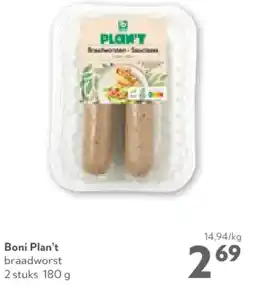 OKay Boni Plan't braadworst aanbieding