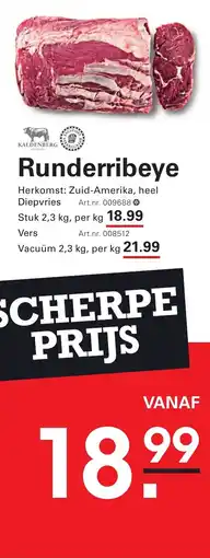 Sligro Runderribeye aanbieding
