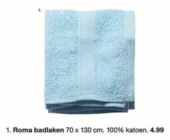 Zeeman Roma badlaken aanbieding