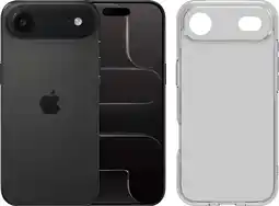 Coolblue Apple iPhone Air 256 Go Noir + BlueBuilt Protective Back Cover Transparent aanbieding